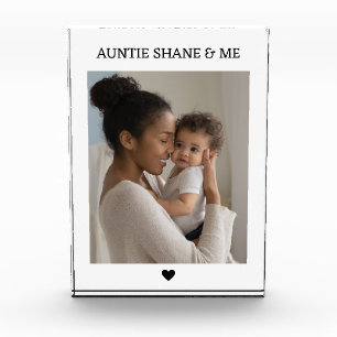 Auntie & Me Christmas Birthday Mothers Day Photo Block