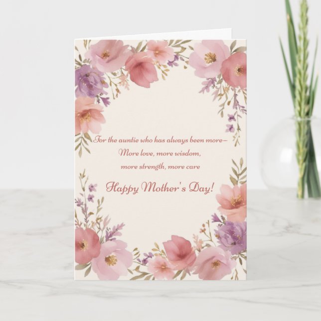 Auntie Mother's Day Card (Front)