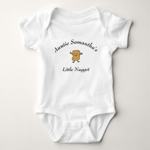 Auntie Niece Nephew Nugget Nickname Newborn Cute Baby Bodysuit
