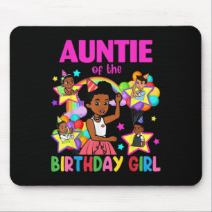 Auntie Of Birthday Girl Gracie Birthday Dolls Girl Mouse Mat