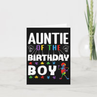 Auntie Of The Birthday Boy Autism Awareness Puzzle