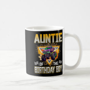 Auntie Of The Birthday Boy Monster Truck Birthday Coffee Mug