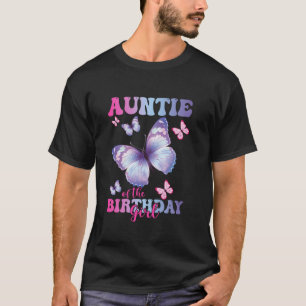 Auntie of The Birthday Girl Butterfly Party Matchi T-Shirt