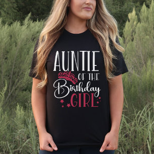 Auntie of the Birthday Girl Squad Custom Matching T-Shirt