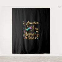 Auntie of The Birthday Girl Unicorn T-Shirt