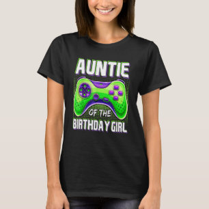 Auntie of the Birthday Party Boy Matching Family V T-Shirt