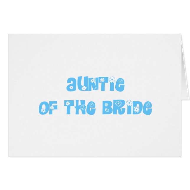 Auntie of the Bride (Front Horizontal)