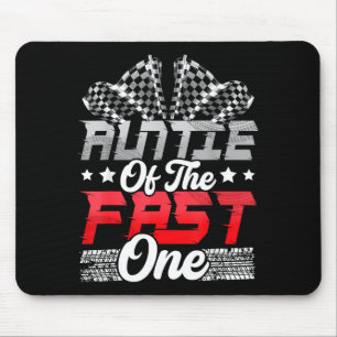 Auntie of the fast one birthday 1st race car famil mouse mat