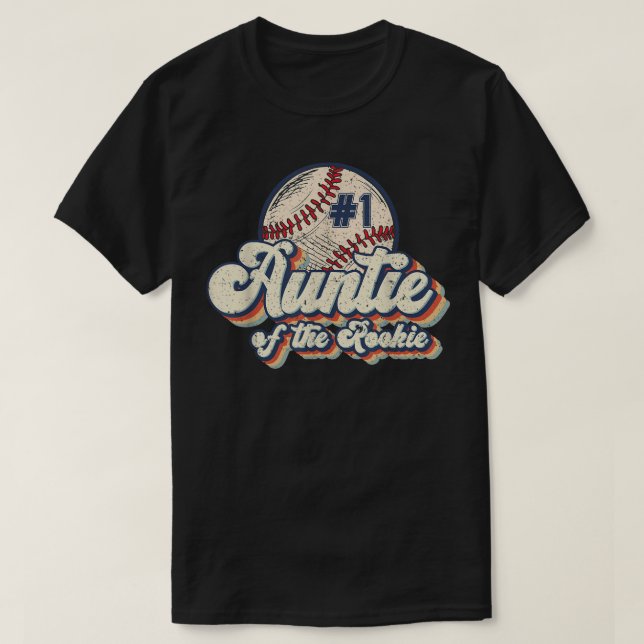 Auntie of the Rookie Tee Rookie of the Year Baseba (Design Front)