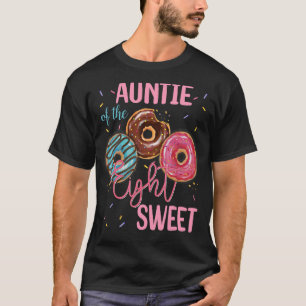 Auntie Of The Sweet Eight 8th Doughnut Birthday Pa T-Shirt