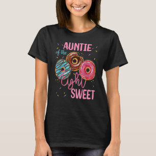 Auntie Of The Sweet Eight 8th Doughnut Birthday Pa T-Shirt