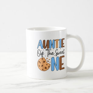 Auntie Of The Sweet One Cookies & Milk 1st Bir Coffee Mug