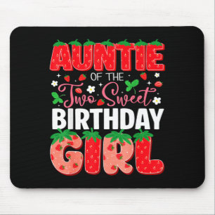 Auntie of the two sweet 2nd birthday girl mouse mat