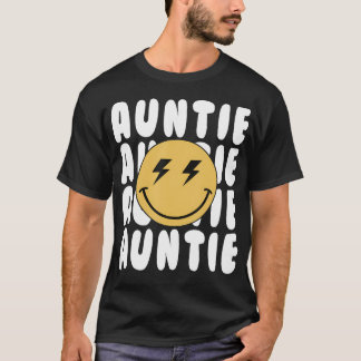Auntie One Happy Dude Birthday Theme Family Matchi T-Shirt