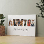 Auntie Photo Collage Canvas Print<br><div class="desc">This is a photo collage canvas that spells out the word AUNTIE along with a custom message. This is the perfect gift for an aunt for aunt's day,  her birthday or Christmas.</div>