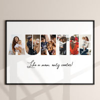 Auntie Photo Collage Poster