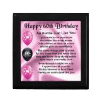 Auntie 60th hot sale birthday gifts