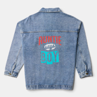 Auntie Says Boy Baby Designs For Pregnancy    Denim Jacket
