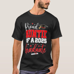 Auntie Senior 2025 Proud Auntie Of A Class Of 2025 T-Shirt