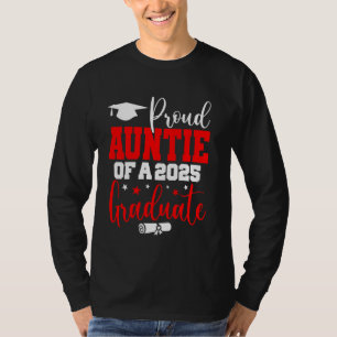 Auntie Senior 2025 Proud Auntie Of A Class Of 2025 T-Shirt
