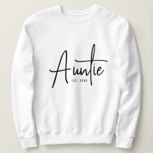 Auntie sweatshirt gift for your favourite aunt