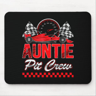 Auntie T Crew Racing Family Race Car Birthday Boy Mouse Mat