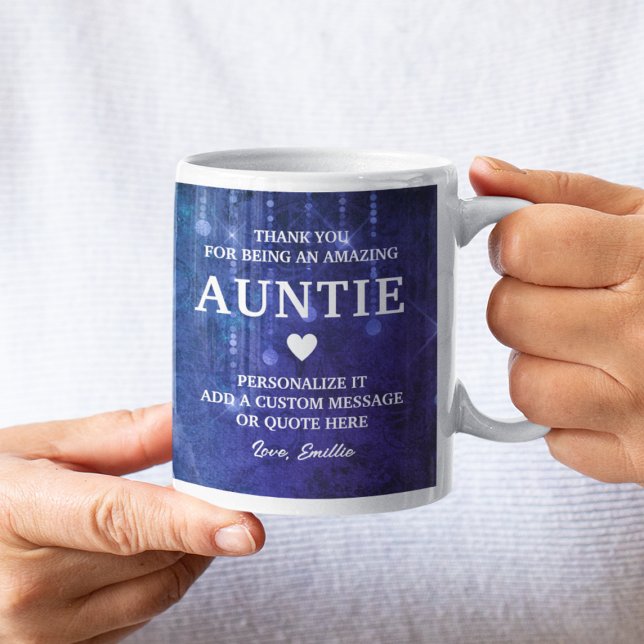 Auntie Thank You Heartfelt Message Personalised Coffee Mug (Auntie Thank You Heartfelt Message Personalized Coffee Mug
)