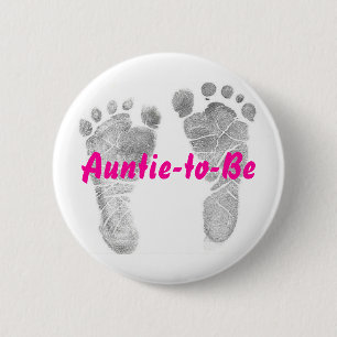 Auntie-to-Be 6 Cm Round Badge