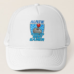 Auntie World's best gamer retro logo Trucker Hat