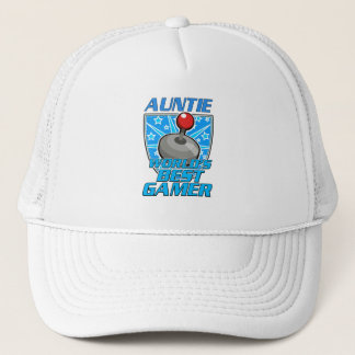 Auntie World's best gamer retro logo Trucker Hat