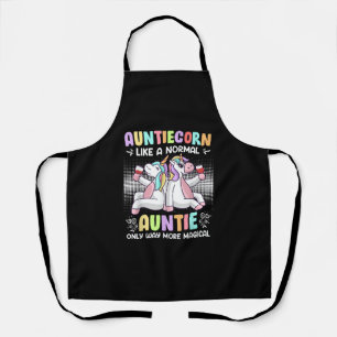 Auntiecorn Aunts Mother's Day Unicorn Fan Aunties Apron