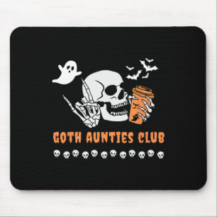 Aunties Club Aunt Halloween Spooky Gothic Skeleton Mouse Mat