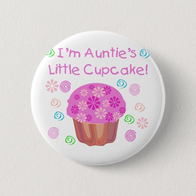Auntie's Cupcake 6 Cm Round Badge (Front)