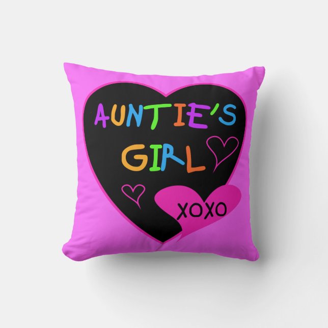 Aunties Girl t shirts, mugs, hats, and more Cushion (Front)