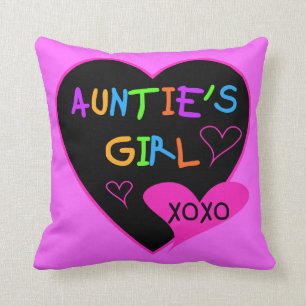Aunties Girl t shirts, mugs, hats, and more Cushion