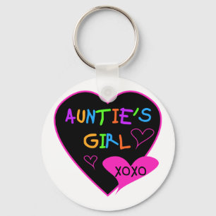 Aunties Girl t shirts, mugs, hats, and more Key Ring