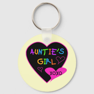 Aunties Girl t shirts, mugs, hats, and more Key Ring