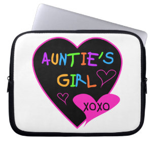 Aunties Girl t shirts, mugs, hats, and more Laptop Sleeve