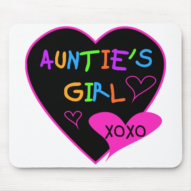 Aunties Girl t shirts, mugs, hats, and more Mouse Mat (Front)