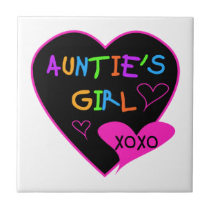 Aunties Girl t shirts, mugs, hats, and more Tile