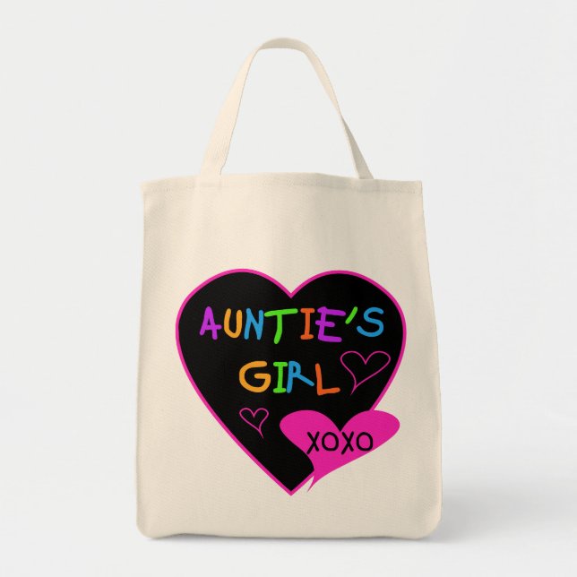 Aunties Girl t shirts, mugs, hats, and more Tote Bag (Front)