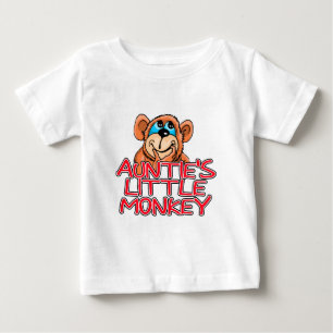 Auntie's Little Monkey Baby T-Shirt