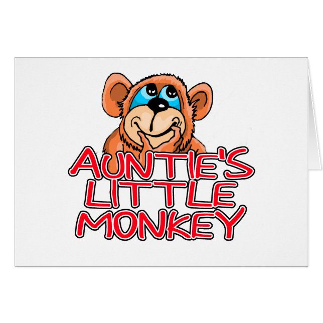 Auntie's Little Monkey Tshirts and Gifts (Front Horizontal)