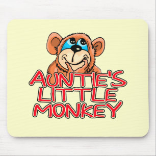 Auntie's Little Monkey Tshirts and Gifts Mouse Mat