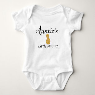 Auntie's Little Peanut Niece Nephew Baby Bodysuit
