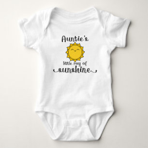 Auntie's Little Ray Of Sunshine Baby Bodysuit