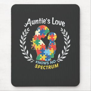 Auntie's Love Has No Spectrum Autism Awareness  Mouse Mat