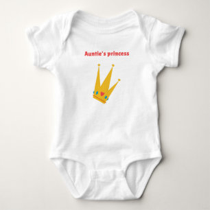 Auntie's princess baby bodysuit