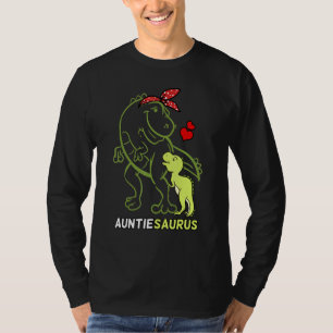 Auntiesaurus Auntie Tyrannosaurus Dinosaur Baby T-Shirt