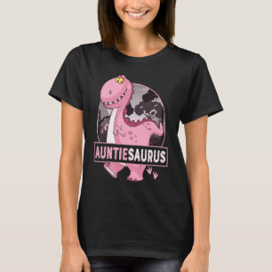 Auntiesaurus Rex Dinosaur Auntie Saurus Family Mat T-Shirt